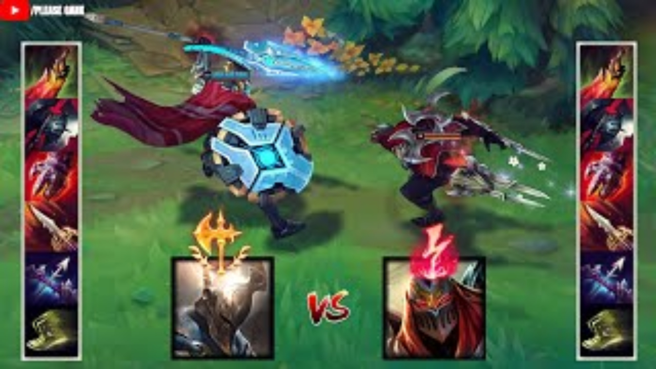 LOL:神装潘森VS神装劫 哪个英雄更强?